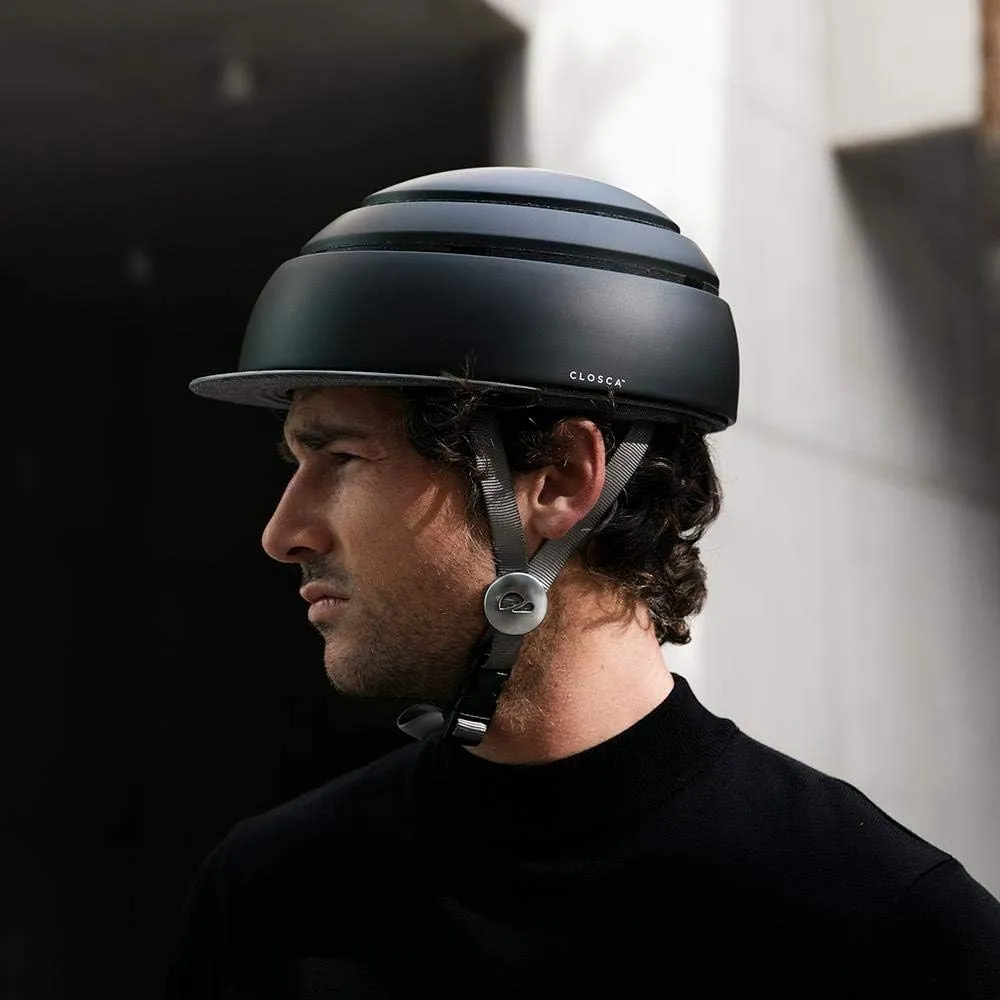 CLOSCA. Folding Helmet. Helmet with Visor. Adult Bicycle Helmet. Bike Helmet and Electric Scooter Helmet. Commuter Helmet. Collapsible Helmet. Helmet for Women and Helmet for Men.