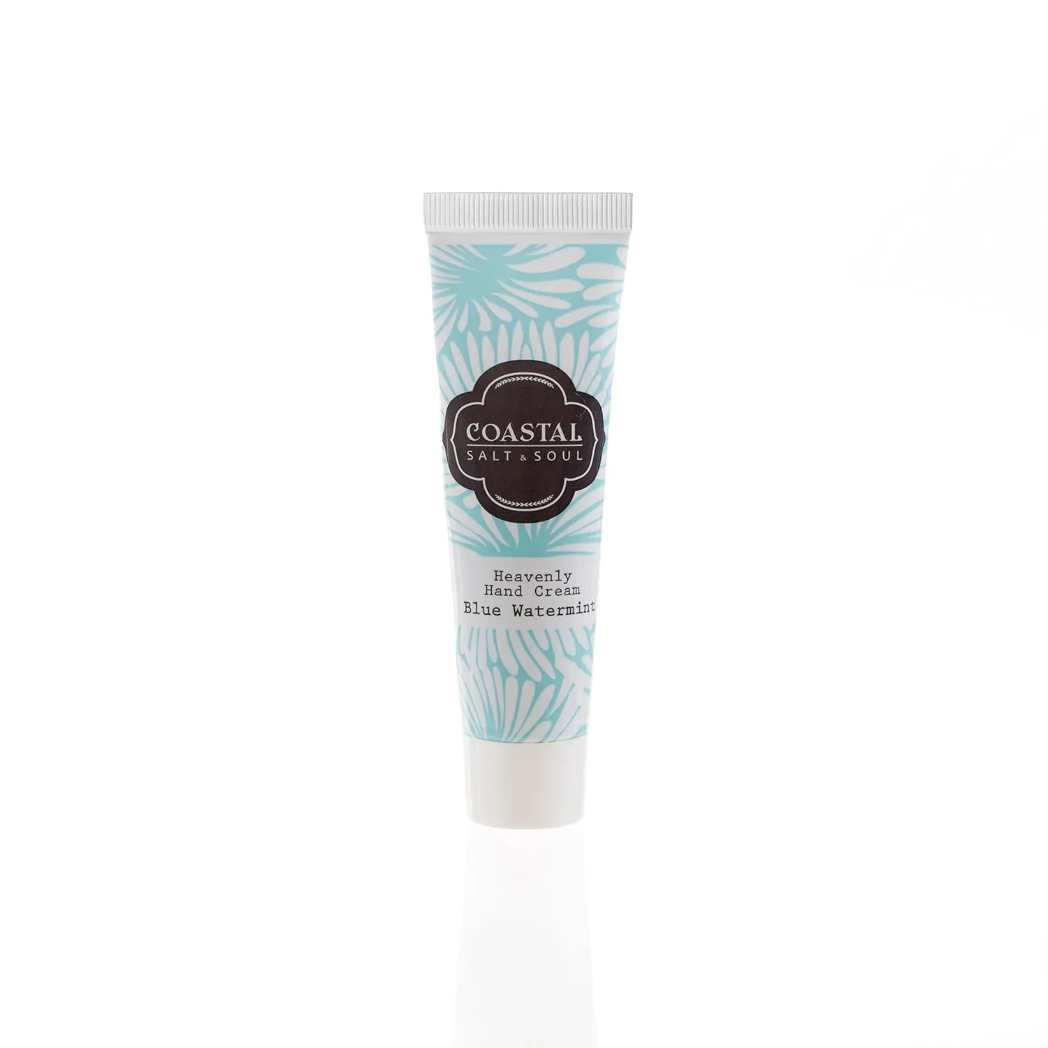 Coastal Salt & Soul, Heavenly Hand Cream, For Cracked and Dry Hands, with Avocado and Jojoba Oils & Pure Shea Butter, 1.0 oz., Blue Water Mint.