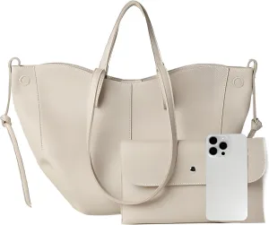 Comes with wallet and wing shaped tote bag, magnetic seal, synthetic leather, handheld and single shoulder (non adjustable)