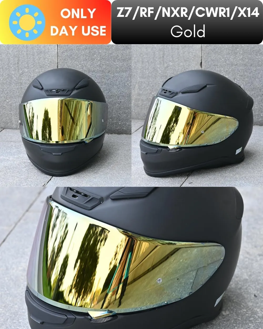 Compatible with CWR-1 Z7 RF-1200 NXR X14 RF-SR Motorcycle Helmet Visor Shield Replacement Helmet Accessories