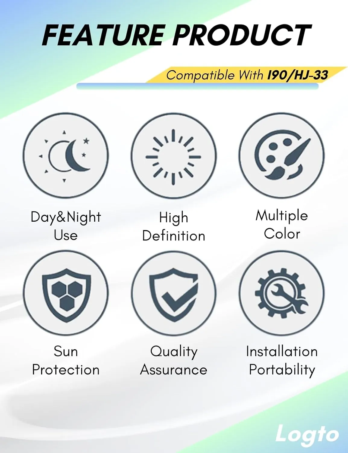 Compatible With HJC i90 Helmet Visor Replacement HJ 33 Shield Tinted Visor Helmet Accessories (Revo Deep Blue)