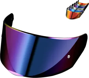 Compatible with LS2 FF353/320/328/800 Helmets Visor Tint Replacement Motorcycle Helmet Face Shield (Rainbow)