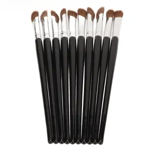 Concealer Brush Set, Makeup Brushes for Under Eye Concealer and Nose Contour, Angled and Flat Design, Soft Synthetic Fiber Brushes, 10 Pieces for Makeup Artists and Women