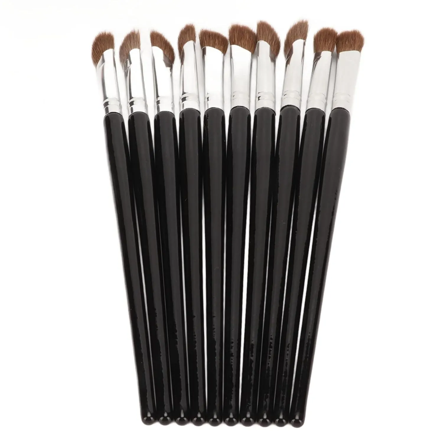 Concealer Brush Set, Makeup Brushes for Under Eye Concealer and Nose Contour, Angled and Flat Design, Soft Synthetic Fiber Brushes, 10 Pieces for Makeup Artists and Women