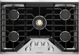 CookTop Protector for General Electric GE Monogram Gas CookTop, Custom Fit Ultra Thin Reusable Burner Splatter Spill Guard Protective Cover Liner - ZGU36RSLSS