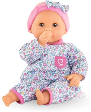 Corolle Bébé Calin Capucine Baby Doll - 12" Soft-Body with Sleeping Eyes That Open and Close, Vanilla-Scented - Mon Premier Poupon Collection for Kids Ages 18 Months and up