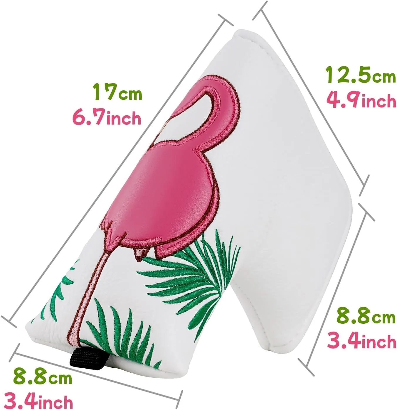 Craftsman Golf Flamingo White Golf Driver Fairway Wood Hybrid Putter Headcover Head Cover