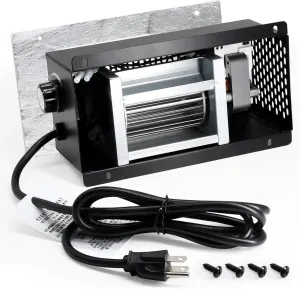 Criditpid PBAR-2427 Fireplace Blower Fan Kit for Vent Free Stove or Wood Burning Stoves, Blower for GHP Group Pleasant Hearth VFS2-PH30DT, VFS2-PH20DT, VFS-PH20DT Fireplace