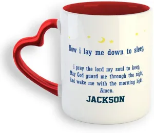 Custom Valentine S Day Coffee Mug Cup Now I Lay Me down to Sleep, Pray Prayer Tea Couples Gifts