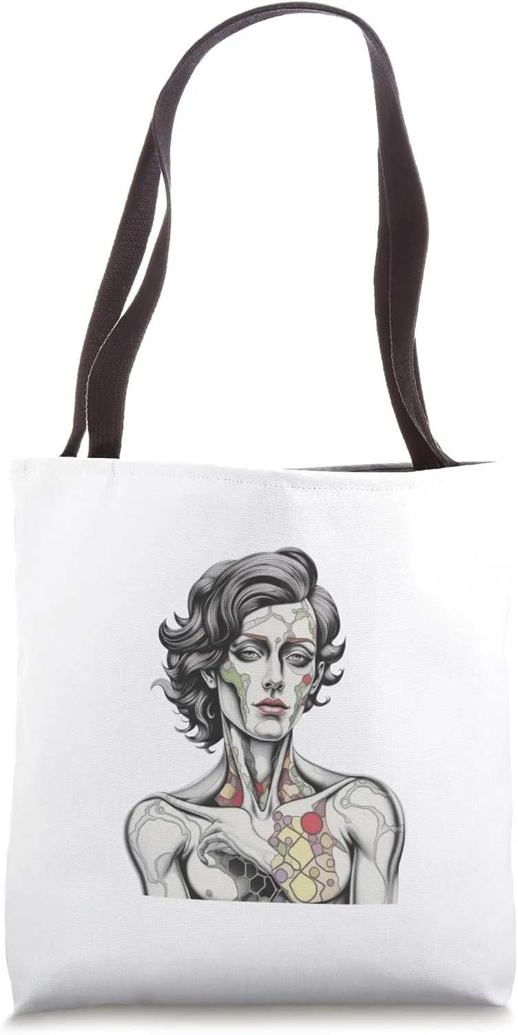 Cyber Muse Tote Bag