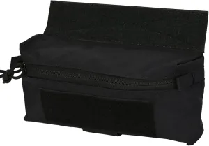 Dangler Pouch Mini Drop Pouch SACK Pouch Abdominal Fanny Pack with Hook and Loop YKK Zipper Tourniquet Holder for Vest Chest Rig (Black)