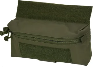 Dangler Pouch Mini Drop Pouch SACK Pouch Abdominal Fanny Pack with Hook and Loop YKK Zipper Tourniquet Holder for Vest Chest Rig (Ranger Green)