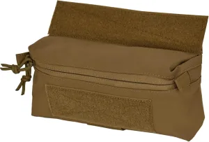 Dangler Pouch Mini Drop Pouch SACK Pouch Abdominal Fanny Pack with Hook and Loop YKK Zipper Tourniquet Holder for Vest Chest Rig(Coyote Brown)