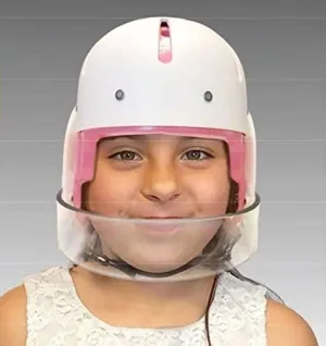 Danmar Hard Shell Helmet with Face Bar (X-Large, Pink)