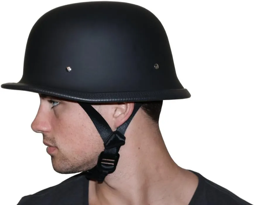 Daytona Half Shell German Motorcycle Helmets, DOT Approved for Superior Safety and Style – Comfortable, Durable, and Perfect for Riders Who Want a Retro Look with Modern Protection Standards