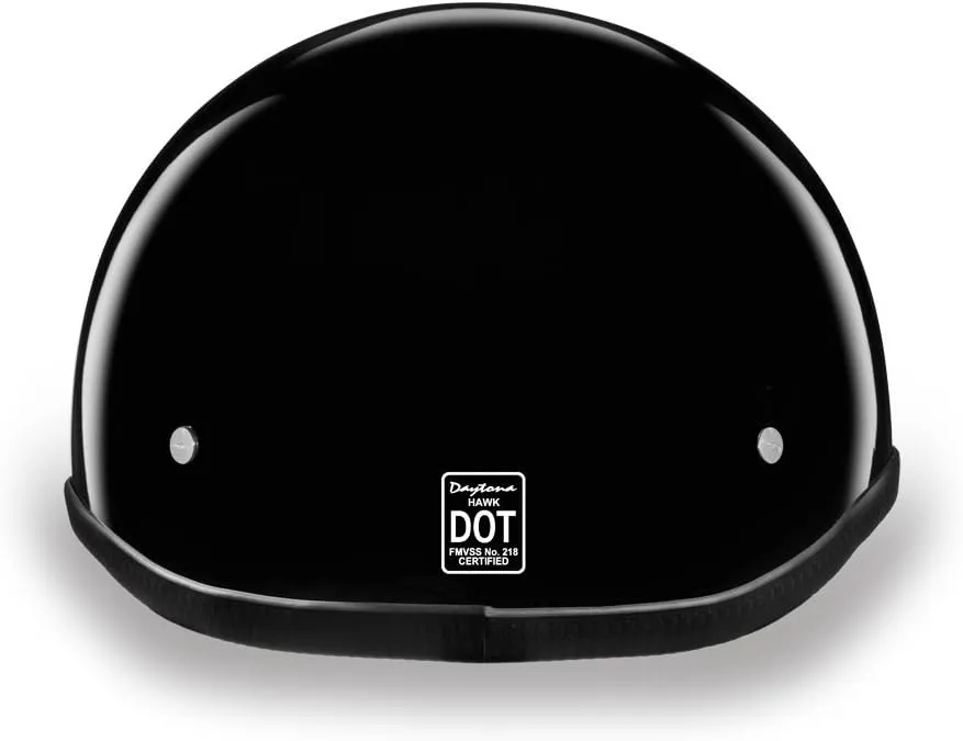Daytona Helmets Half Shell Hawk Motorcycle Helmet | DOT Approved | Lightweight, Durable Protection with a Bold Edge-Built for Thrill-Seekers | Ride with Attitude and Assurance Every Mile