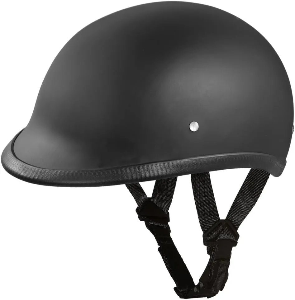 Daytona Helmets Half Shell Hawk Motorcycle Helmet | DOT Approved | Lightweight, Durable Protection with a Bold Edge-Built for Thrill-Seekers | Ride with Attitude and Assurance Every Mile
