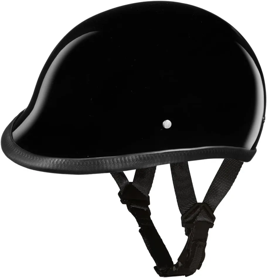 Daytona Helmets Half Shell Hawk Motorcycle Helmet | DOT Approved | Lightweight, Durable Protection with a Bold Edge-Built for Thrill-Seekers | Ride with Attitude and Assurance Every Mile