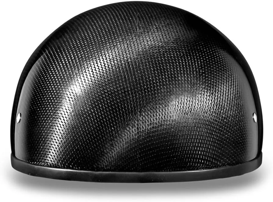 Daytona Helmets Half Skull Cap Motorcycle Helmet DOT Approved [Carbon Fiber] - Sleek Design, Lightweight & Durable, Comfortable Fit, Premium Quality, Meets Safety Standards for a Secure Ride