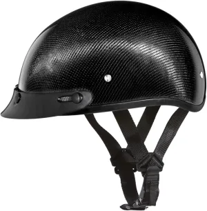 Daytona Helmets Half Skull Cap Motorcycle Helmet DOT Approved [Carbon Fiber] - Sleek Design, Lightweight & Durable, Comfortable Fit, Premium Quality, Meets Safety Standards for a Secure Ride