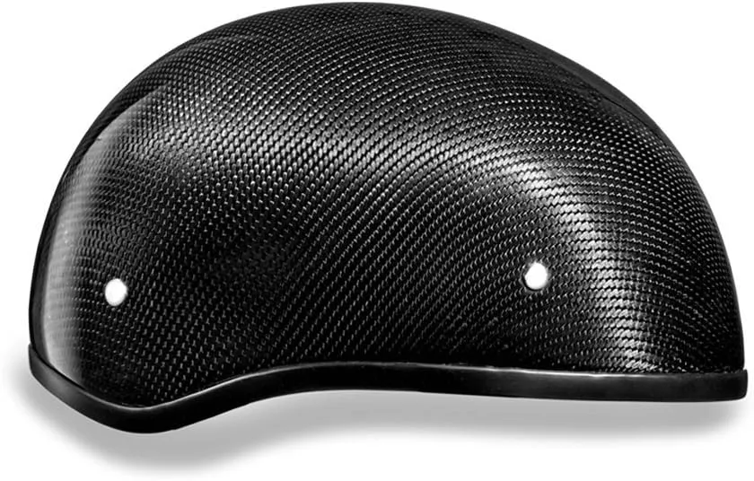 Daytona Helmets Half Skull Cap Motorcycle Helmet DOT Approved [Carbon Fiber] - Sleek Design, Lightweight & Durable, Comfortable Fit, Premium Quality, Meets Safety Standards for a Secure Ride