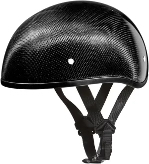 Daytona Helmets Half Skull Cap Motorcycle Helmet DOT Approved [Carbon Fiber] - Sleek Design, Lightweight & Durable, Comfortable Fit, Premium Quality, Meets Safety Standards for a Secure Ride