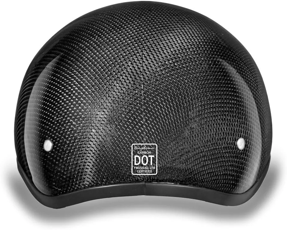 Daytona Helmets Half Skull Cap Motorcycle Helmet DOT Approved [Carbon Fiber] - Sleek Design, Lightweight & Durable, Comfortable Fit, Premium Quality, Meets Safety Standards for a Secure Ride