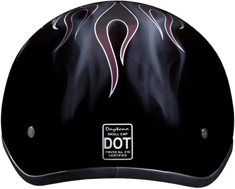 Daytona Helmets Half Skull Cap Motorcycle Helmet – DOT Approved [Graphics]…