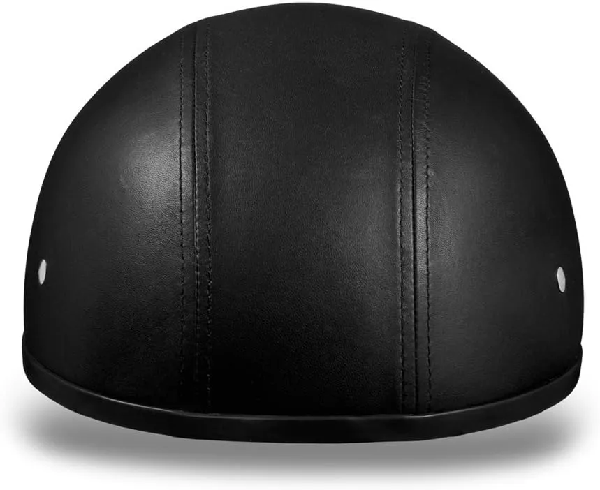 Daytona Helmets Half Skull Cap Motorcycle Helmet DOT Approved [Leather]