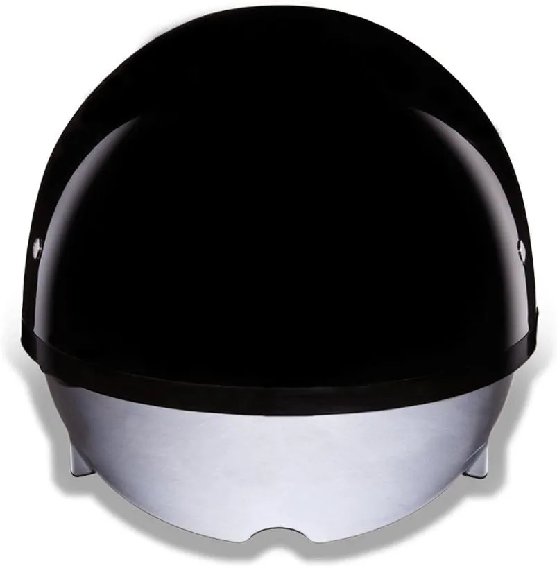 Daytona Helmets Half Skull Cap Motorcycle Helmet with Built-in Inner Shield, DOT Approved, Lightweight, Comfortable, and Durable Protection for Riders, Sleek Design, Fits and Styles