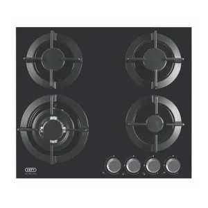 Defy – 4 Burner Gas Hob Glass 60cm – DHG604