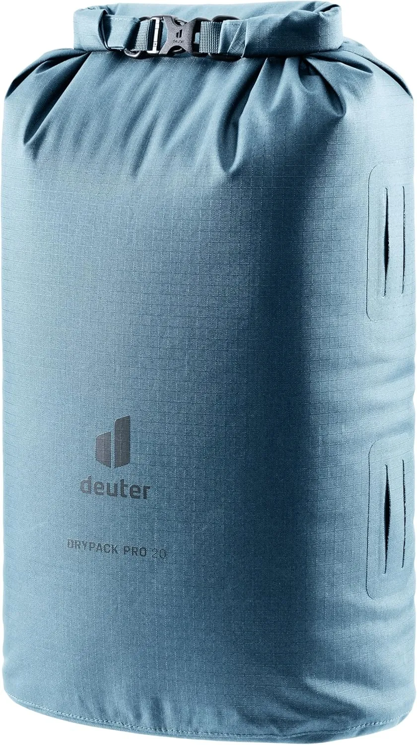 Deuter Drypack Pro 20L, Waterproof 20-Liter Storage Pack Sack for Trekking, Hiking, Bikepacking & Mountain Climbing - Atlantic