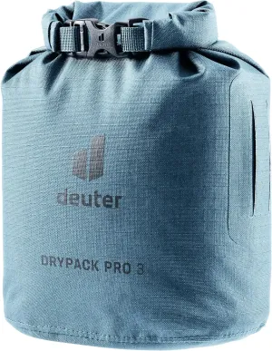 Deuter Drypack Pro 3L, Waterproof 3-Liter Storage Pack Sack for Trekking, Hiking, Bikepacking & Mountain Climbing - Atlantic