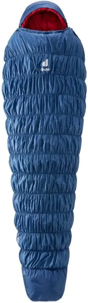 deuter Exosphere sleeping bag made of synthetic fibre.