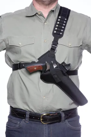 DIAMOND D Outdoors - Denali Chest Holster for Revolver up to 7 ½” Barrel w/Reflex Sight Cut Down