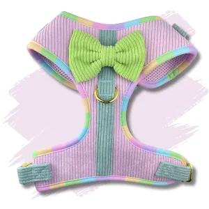 Dog Adjustable Harness - Cotton Candy Corduroy