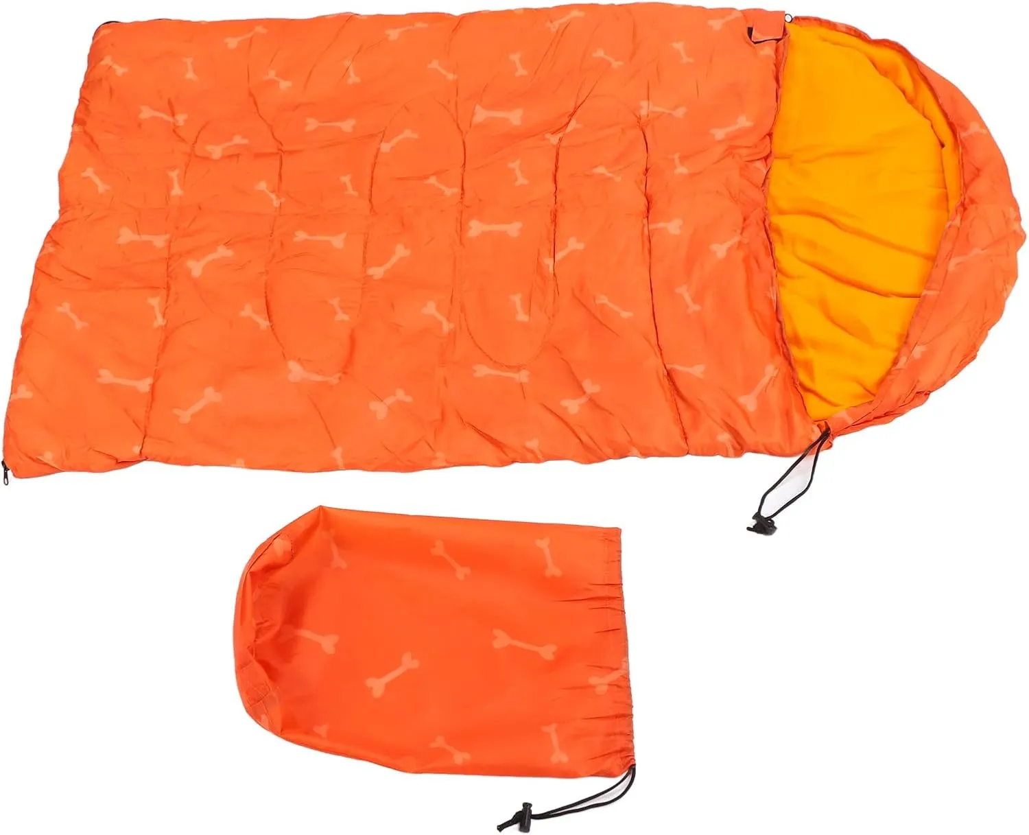 Dog Sleeping Bag for Camping | Weatherproof & Warm Pet Bed with Storage Bag | Portable Travel Dog Bed for Hiking/Backyard/Home | Soft Washable Polyester
