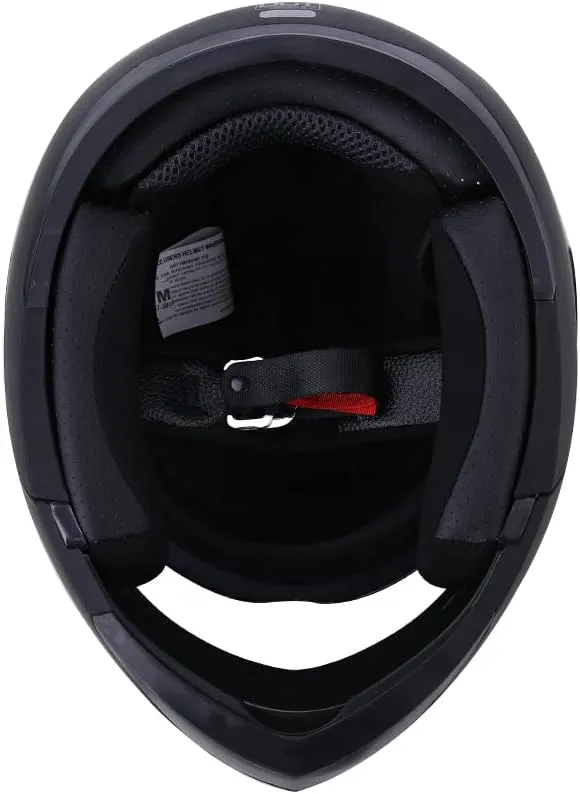 DOT Modular Motorcycle Full Face Helmet Flip-Up Dual Visor, Lightweight & DOT Approved, Matte Black
