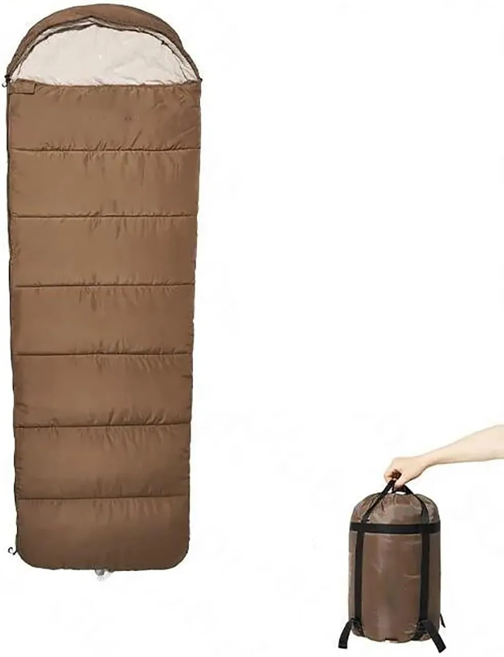 Double Sleeping Bag, Sleeping Bag with 2 Pillows, Protable -5℃~15℃ Warm Cotton 1.4kg/1.8kg Ultralight Spliced Envelope for Camping, Backpacking or Hiking