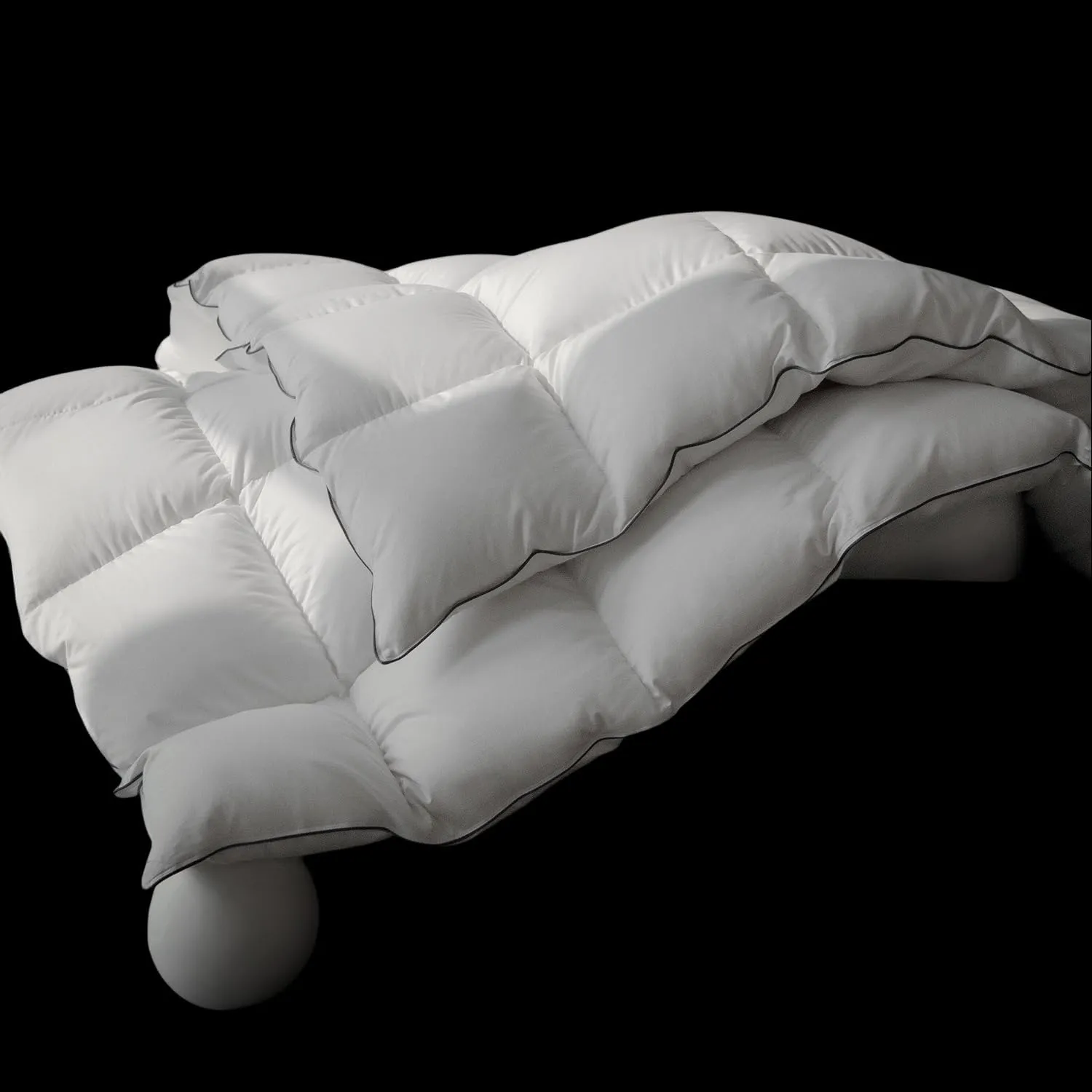 Down Comforter,White Luxury Hypoallergenic Duvet, All Season Hotel Collection Down Feather 800Fill Comforter, Smooth Touch Blanket(King Size,106x90)