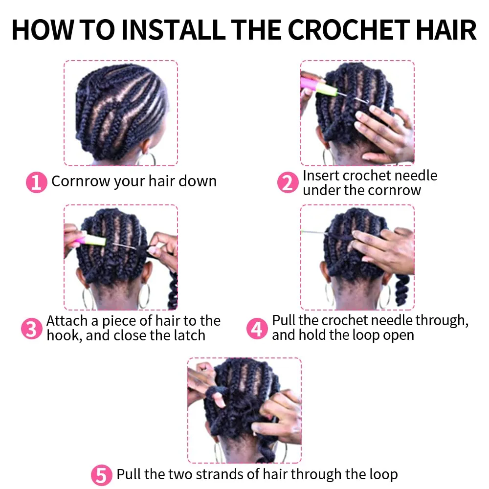 Dsoar Water Wave Twist Crochet Hair Deep Twist Hair Bundles Synthetic Curly Braiding Hair Extension Ombre Curl Braiding Hairpiece, 22Inch 3 Packs