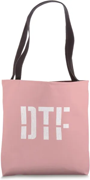 DTF Bold Stencil Design With Details Tote Bag