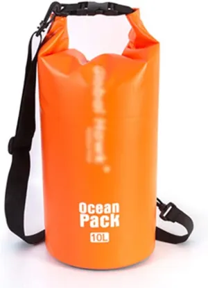 Durable and Compact Floating Waterproof Dry Bag, Lightweight Roll Top Sack with Straps, for Swimming, Kayak, Rafting & Boating (Color : Orange)
