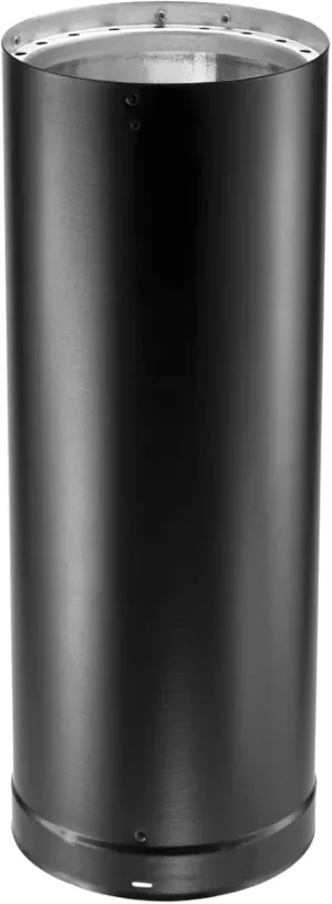 DuraVent 8DVL-48 DVL Galvanized Stainless Steel Double Wall Wood Burning Stove Pipe Connector for Vent Smoke and Exhaust, 48 by 8 inches