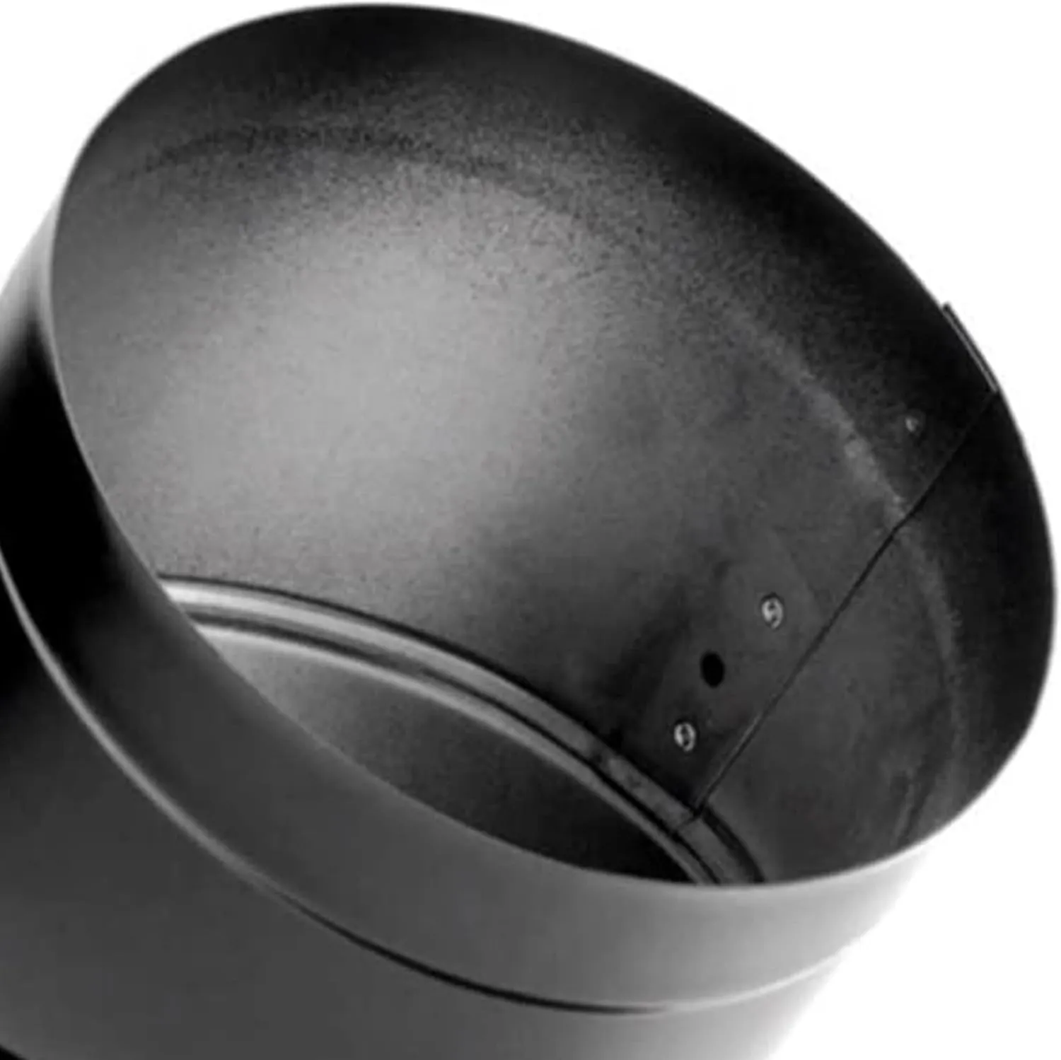 DuraVent DuraBlack 6 Inches Stainless Steel Single Wall Wood Burning Stove 45 Degree Elbow Pipe Connector to Vent Smoke and Exhaust, Black