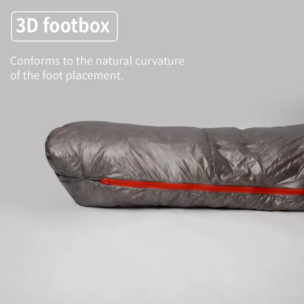 Dusk Upgrade 7D Ultralight 800FP Ultra Dry Down Pro Sleeping Bag Backpacking Camping Hiking for Men & Women