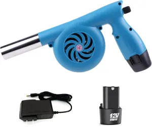 Electric Bellows Portable Fireplace Tools 12V 5000 RPM Fan Bellows Fire Wood Stove Blower Outdoor BBQ Camping Fire Fan(Without gloves and toolbag)