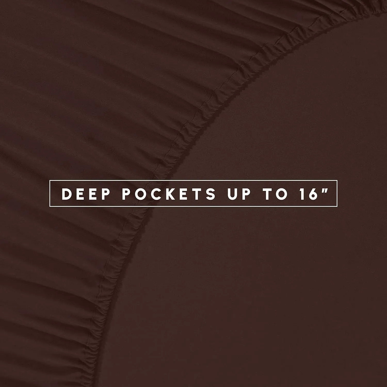 Elegant Comfort Wrinkle Resistant - Silky Soft Dobby Stripe Bed-in-a-Bag 8-Piece Comforter Set - King Chocolate