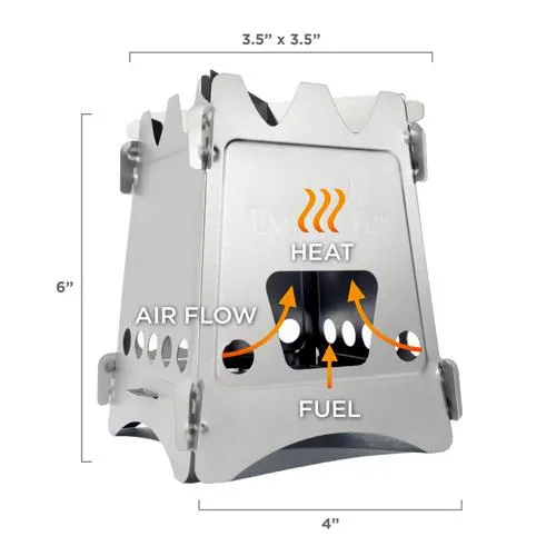 Emberlit- Original Stainless Lightweight Backpacking Stove