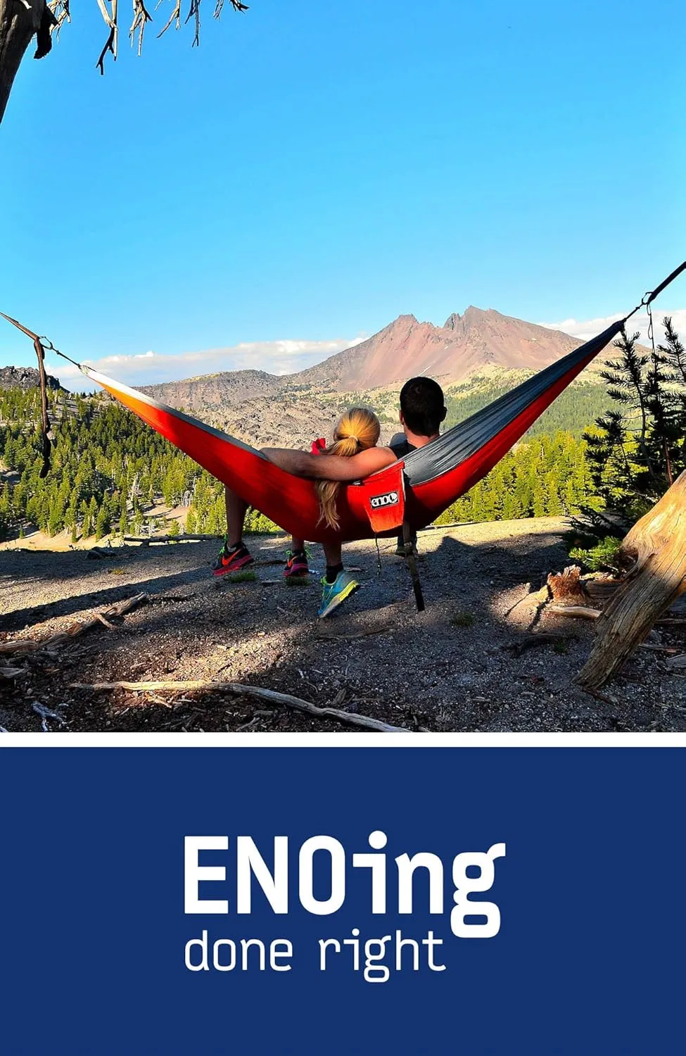 ENO, Eagles Nest Outfitters DoubleNest Lightweight Camping Hammock, 1 to 2 Person, Special Edition Colors, PCT